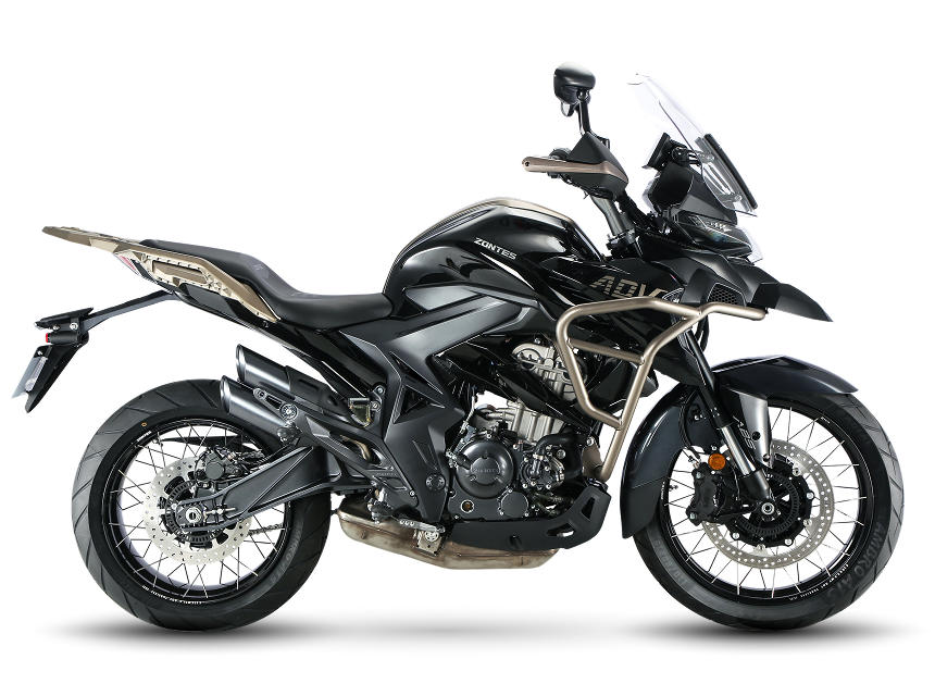 Zontes Moto San Isidro - Zontes 350T negra lateral derecho Zontes Motos San Isidro - Lateral derecho Zontes 350T color negro