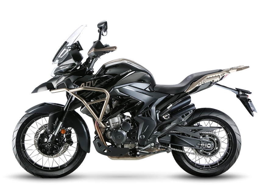 Zontes Moto San Isidro - Zontes 350T negra lateral izquierda Zontes Motos San Isidro - Lateral izquierdo Zontes 350T color negro