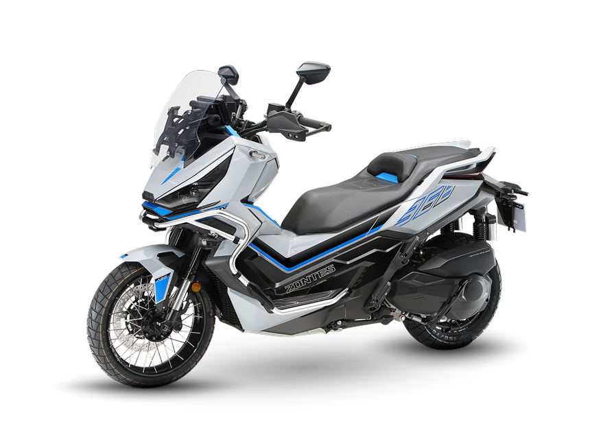 Zontes Moto San Isidro - 368G vista dinámica Zontes Motos San Isidro - Zontes 368G Adventure vista tres cuartos izquierda