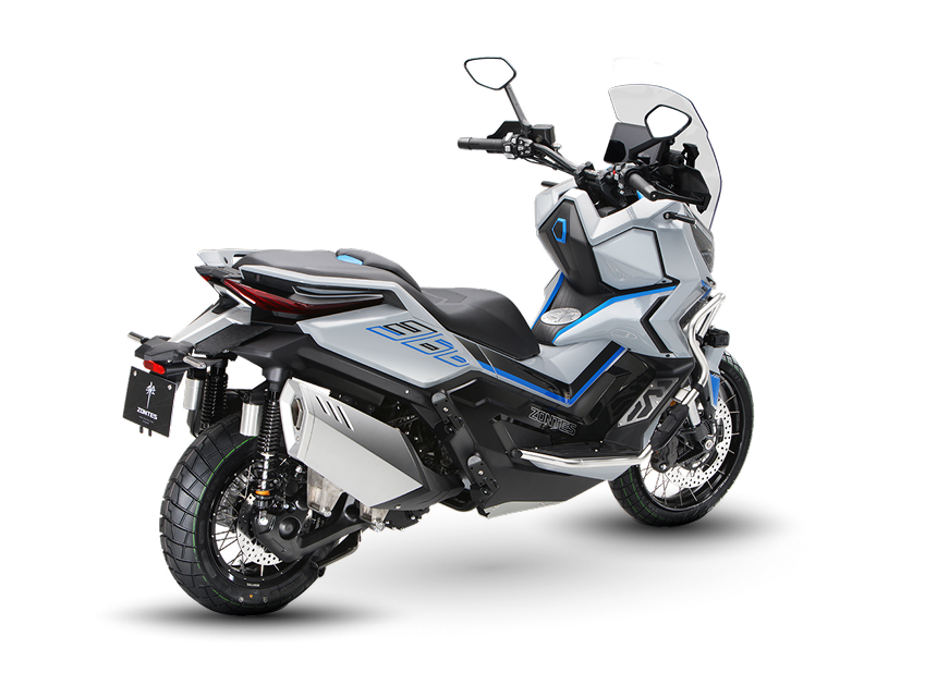 Zontes Moto San Isidro - 368G tres cuartos trasera Zontes Motos San Isidro - Zontes 368G Adventure vista tres cuartos trasera derecha