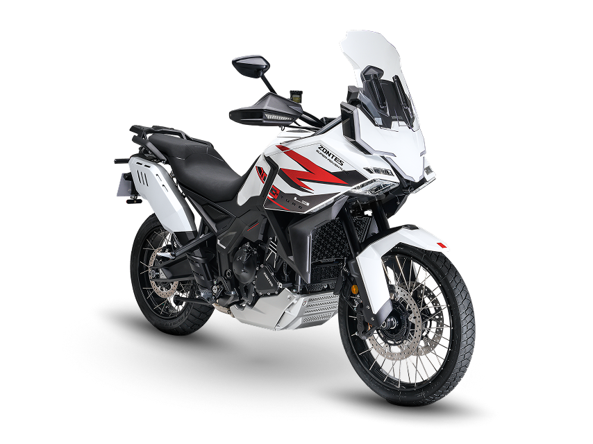 Zontes Moto San Isidro - Zontes 703F Adventure blanco frontal derecha Zontes Motos San Isidro - Vista tres cuartos frontal derecha Zontes 703F Adventure blanco
