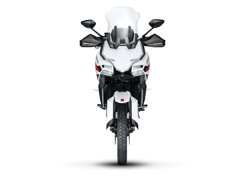 Zontes Moto San Isidro - Zontes 703F Adventure frontal blanco Zontes Motos San Isidro - Vista frontal Zontes 703F Adventure blanco