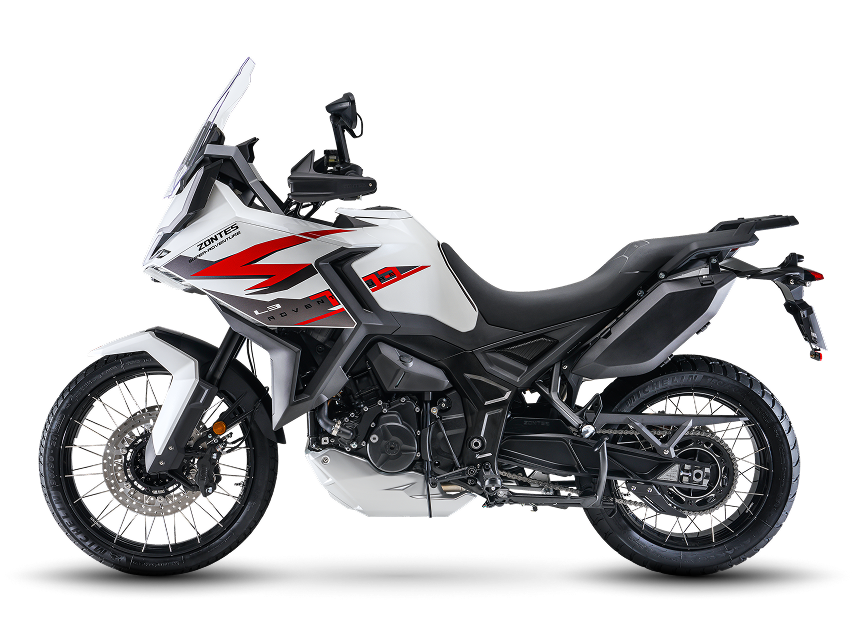 Zontes Moto San Isidro - Zontes 703F Adventure blanco trasera derecha Zontes Motos San Isidro - Vista tres cuartos trasera derecha Zontes 703F Adventure blanco