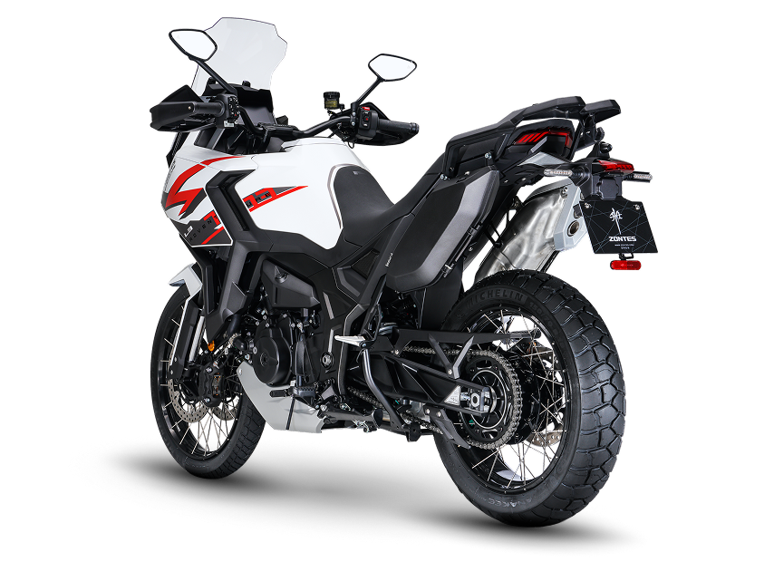 Zontes Moto San Isidro - Zontes 703F Adventure blanco vista trasera Zontes Motos San Isidro - Vista trasera Zontes 703F Adventure blanco
