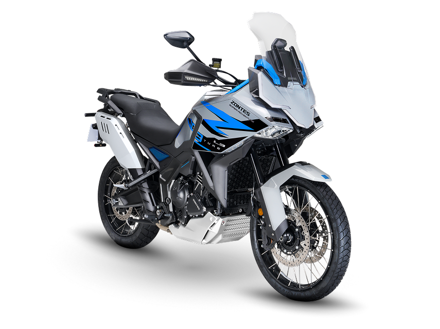 Zontes Moto San Isidro - Zontes 703F Adventure frontal derecha Zontes Motos San Isidro - Zontes 703F Adventure vista tres cuartos frontal derecha