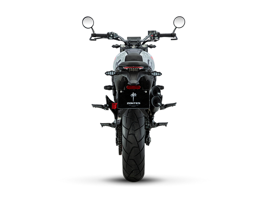 Zontes Moto San Isidro - Zontes CK vista trasera Zontes Motos San Isidro - Moto Zontes CK vista trasera con doble escape
