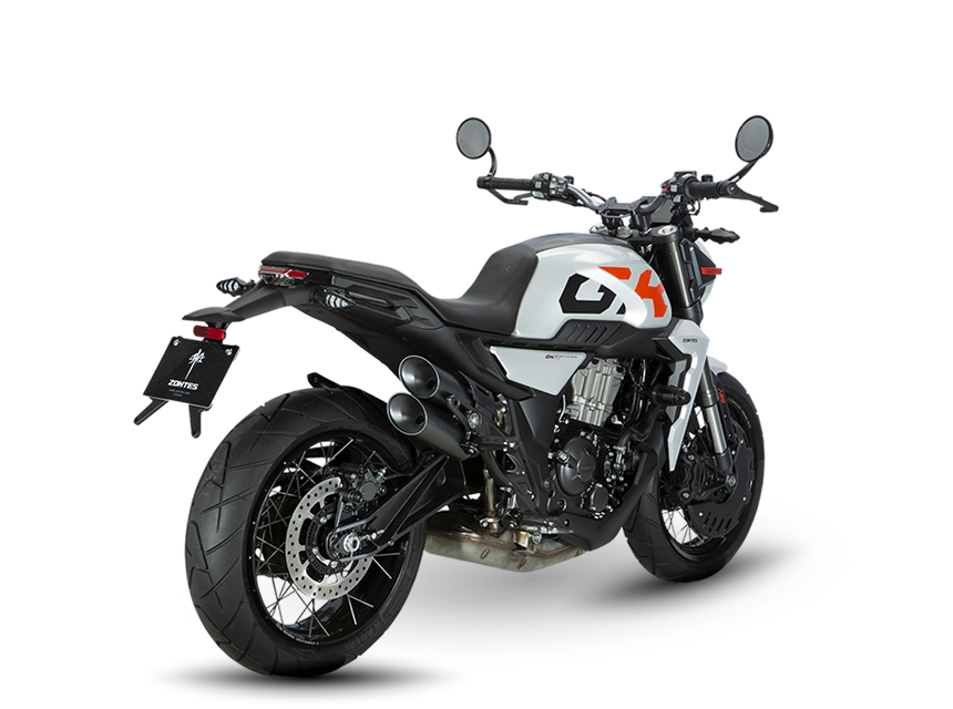 Zontes Moto San Isidro - Zontes CK lateral trasero derecho Zontes Motos San Isidro - Moto Zontes CK vista lateral trasera derecha color gris