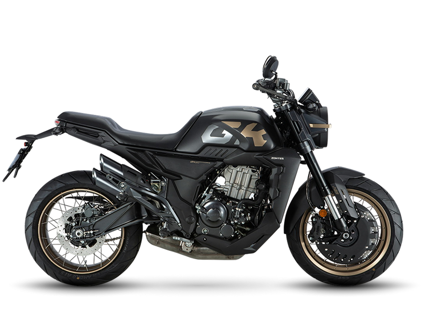 Zontes Moto San Isidro - 350GK negra perfil completo Zontes Motos San Isidro - Zontes 350GK negro lateral derecha