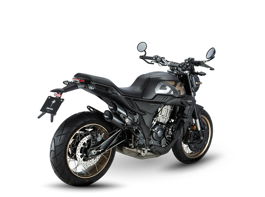 Zontes Moto San Isidro - Zontes CK lateral trasero derecho Zontes Motos San Isidro - Moto Zontes CK vista lateral trasera derecha color negra