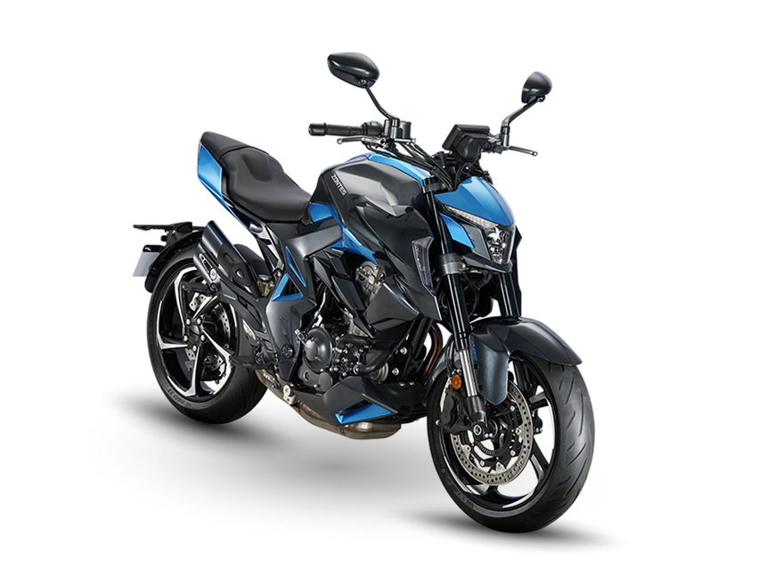 Zontes Moto San Isidro - 350R perspectiva frontal Zontes Motos San Isidro - Zontes 350R vista frontal derecha