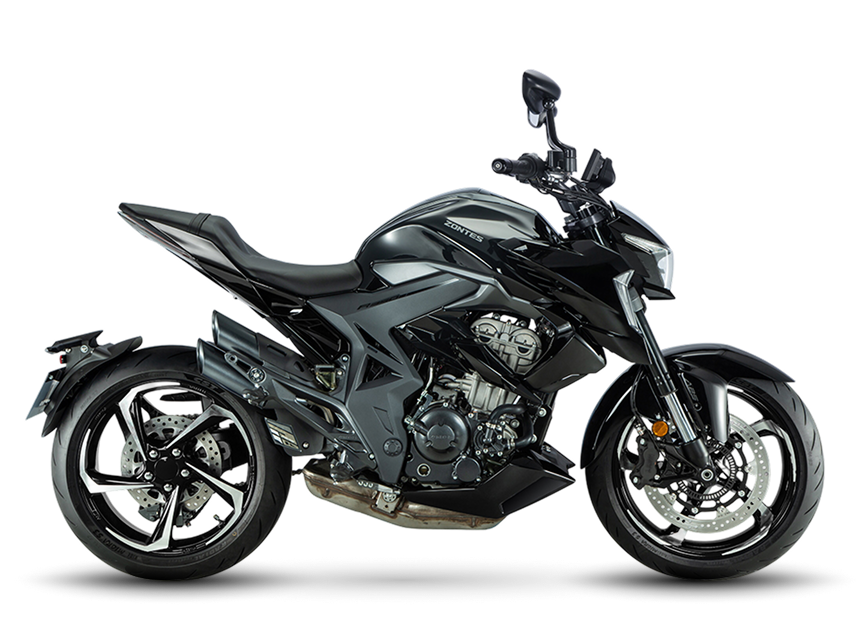 Zontes Moto San Isidro - 350R vista lateral derecha Zontes Motos San Isidro - Zontes 350R lateral derecha fondo blanco