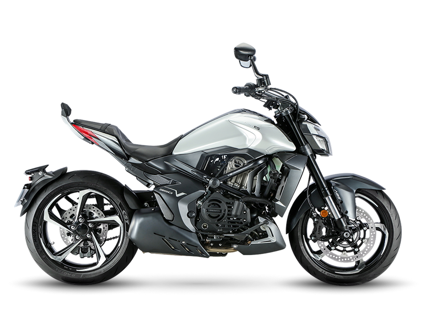 Zontes Moto San Isidro - 350V vista lateral derecha Zontes Motos San Isidro - Zontes 350V lateral derecha fondo blanco