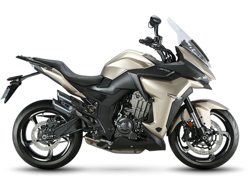 Zontes Moto San Isidro - 350X vista lateral derecha Zontes Motos San Isidro - Zontes 350X lateral derecha fondo blanco