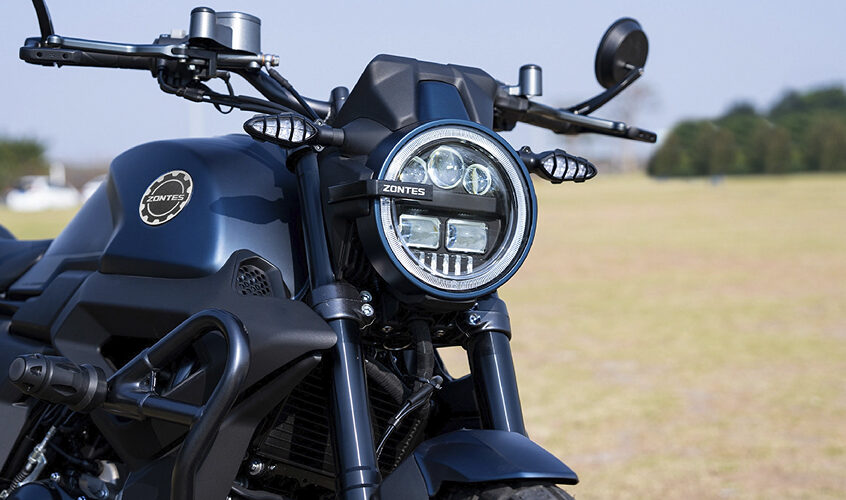 Zontes Motos San Isidro - iluminación frontal LED Zontes 200G Zontes Motos San Isidro - faro delantero LED redondo Zontes 200G