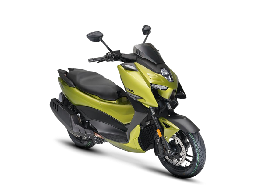 Zontes motos en San Isidro - scooter Zontes 368M verde con frente angular, asiento negro y rueda delantera visible